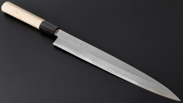 Hitohira Gorobei Blue #2 Yanagiba 240mm Ho Wood Handle (D-Shape) - HITOHIRA