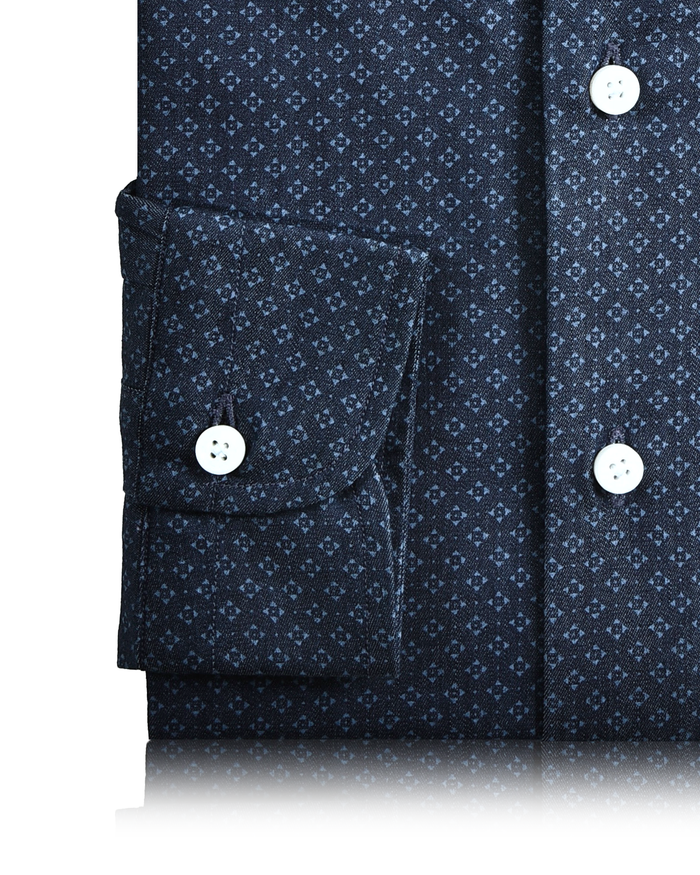Indigo Denim Wabash Printed
