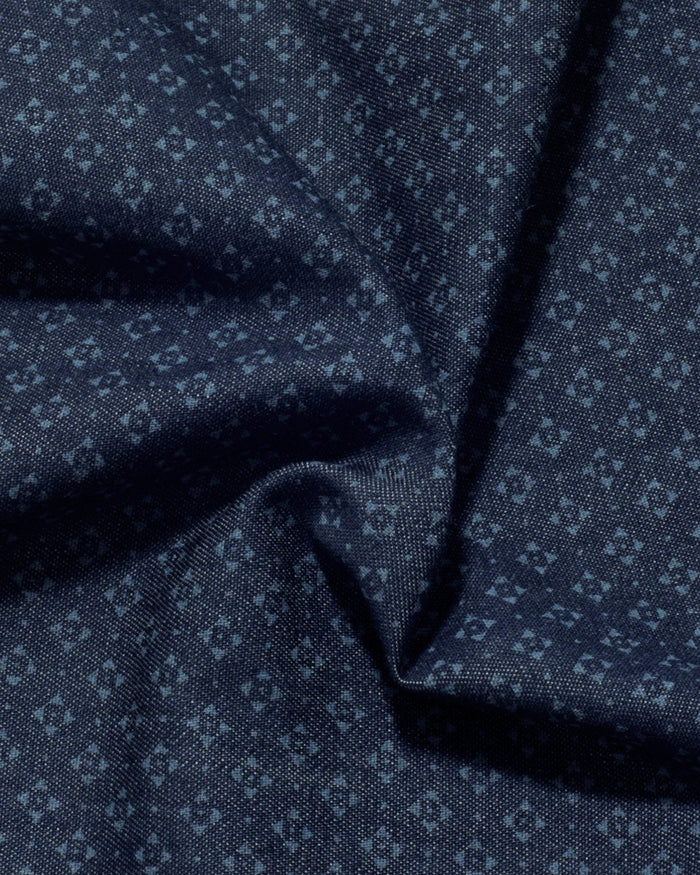 Indigo Denim Wabash Printed