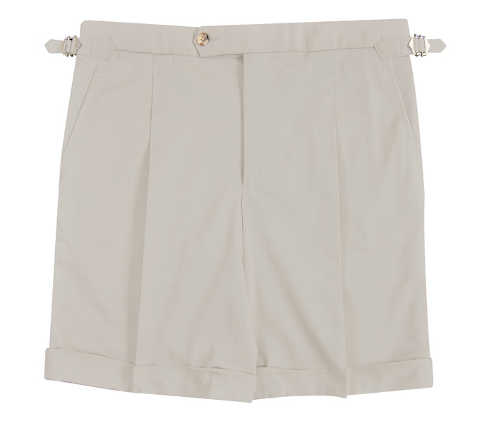 Ivory Twill Shorts