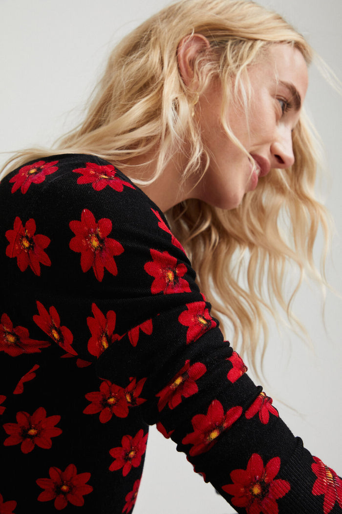 Jersey punto flores DESIGUAL