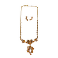 Juego De Collar Y Aretes Cristal Checo