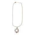 Juego De Collar Y Aretes Plateado