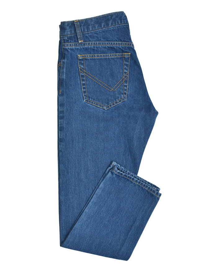 Kaihara Fade Washed Indigo Selvedge Jeans
