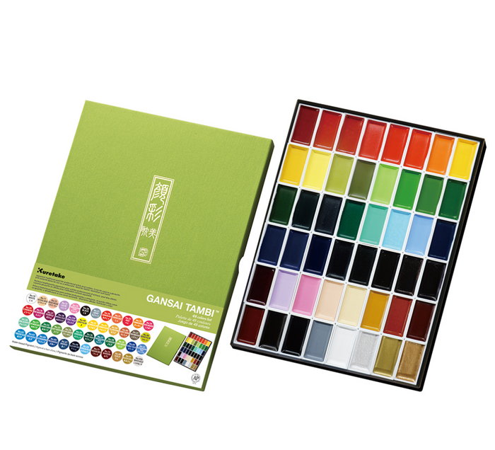 Kuretake Gansai Tambi Watercolor 48 Color Set