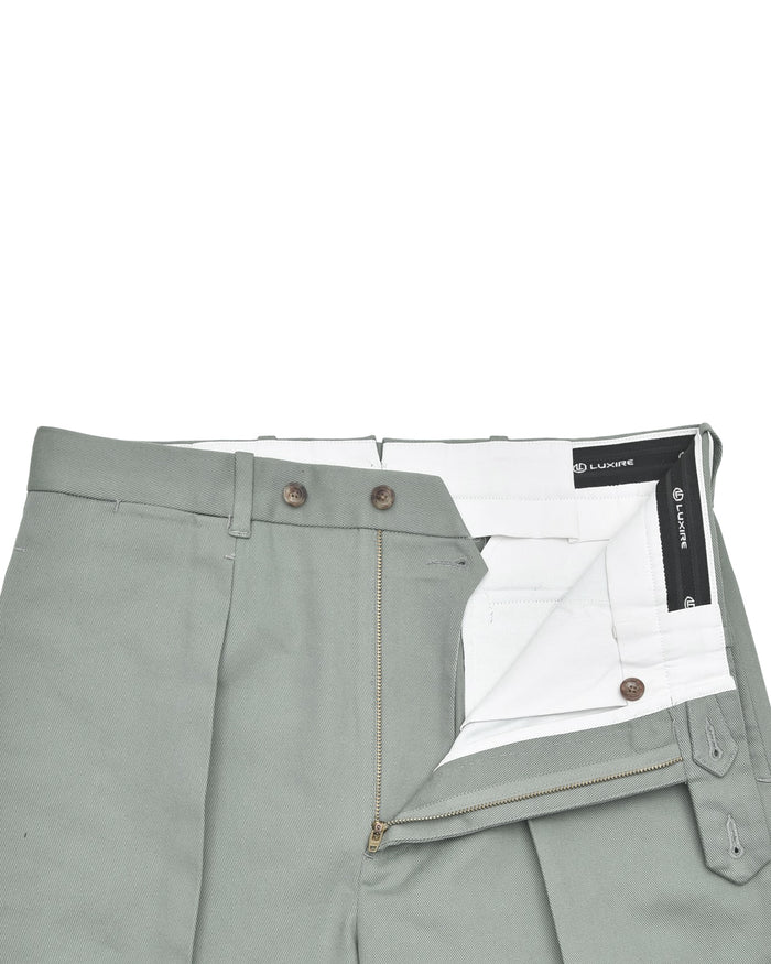 Laurel Green Twill Pants