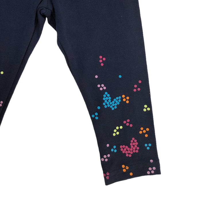 Legging Azul Bebé Niña Con Mariposas Losan