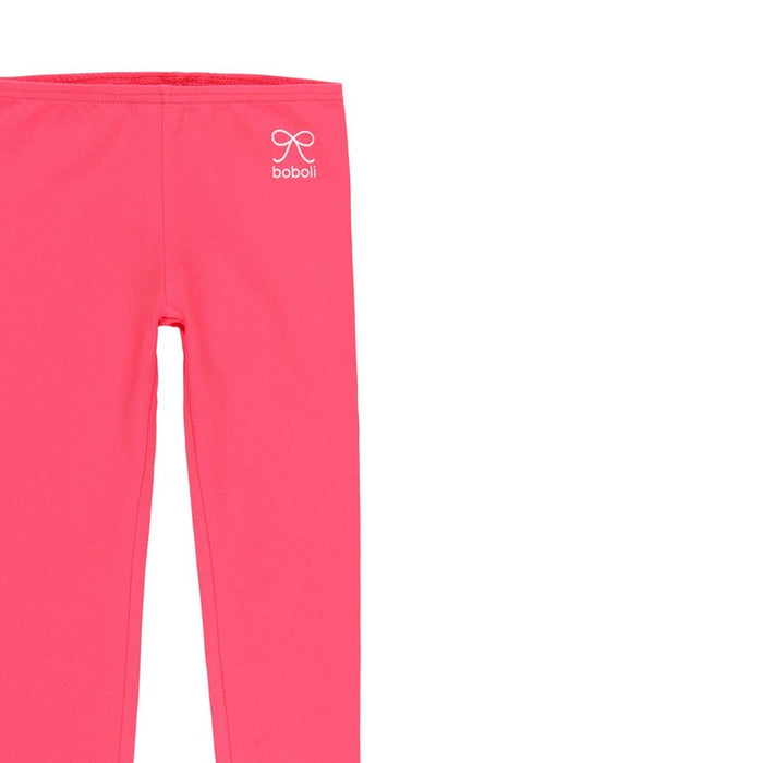 Leggings basico liso rosa niña BOBOLI