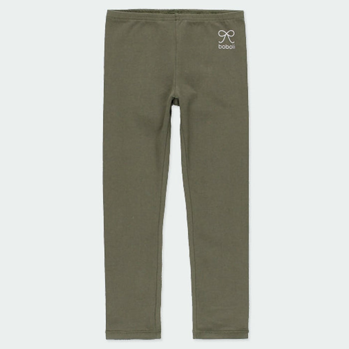 Leggings de lycra verde olivo niña BOBOLI