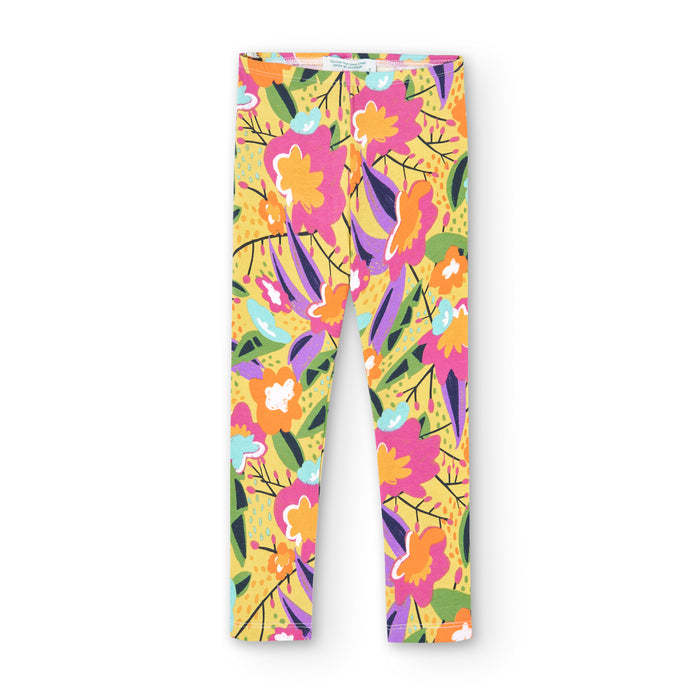 Leggings De Punto Elástico Estampado Para Niña BOBOLI