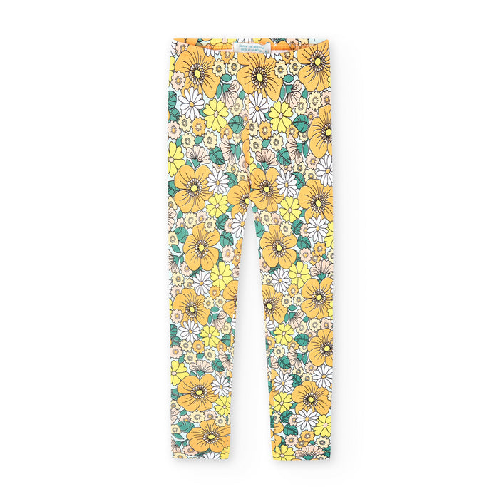 Leggings Estampado Girasoles Para Niña BOBOLI