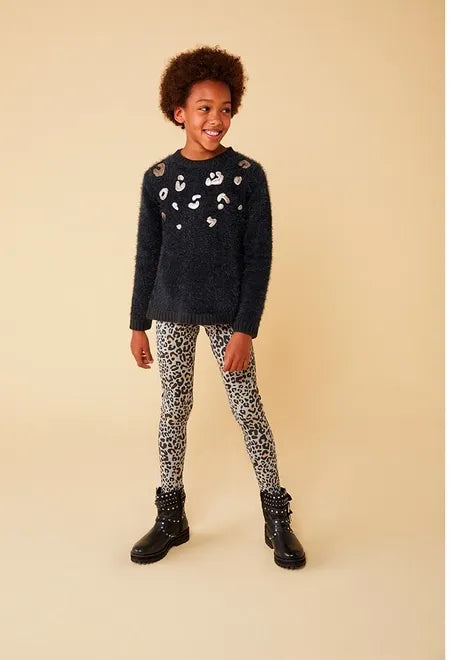 Leggins animal print manchitas elastico niña BOBOLI