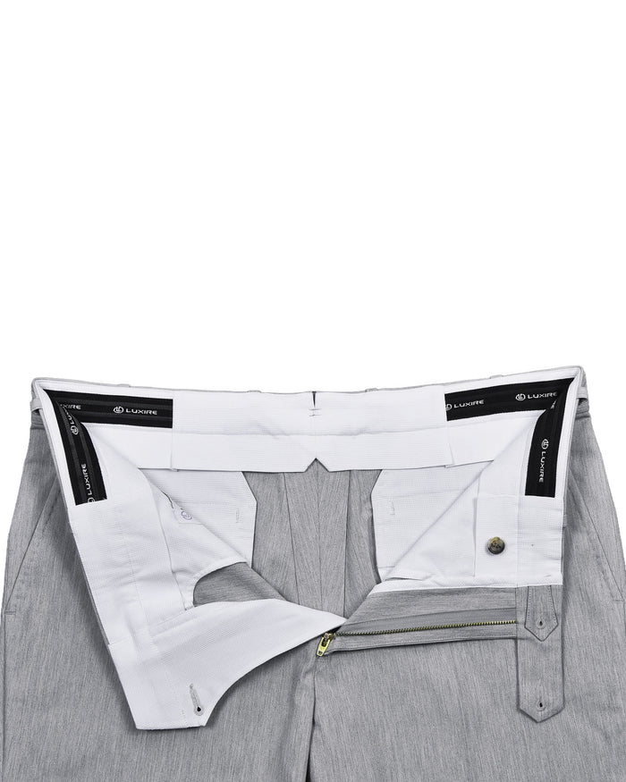Light Grey Cotton Dress Pants