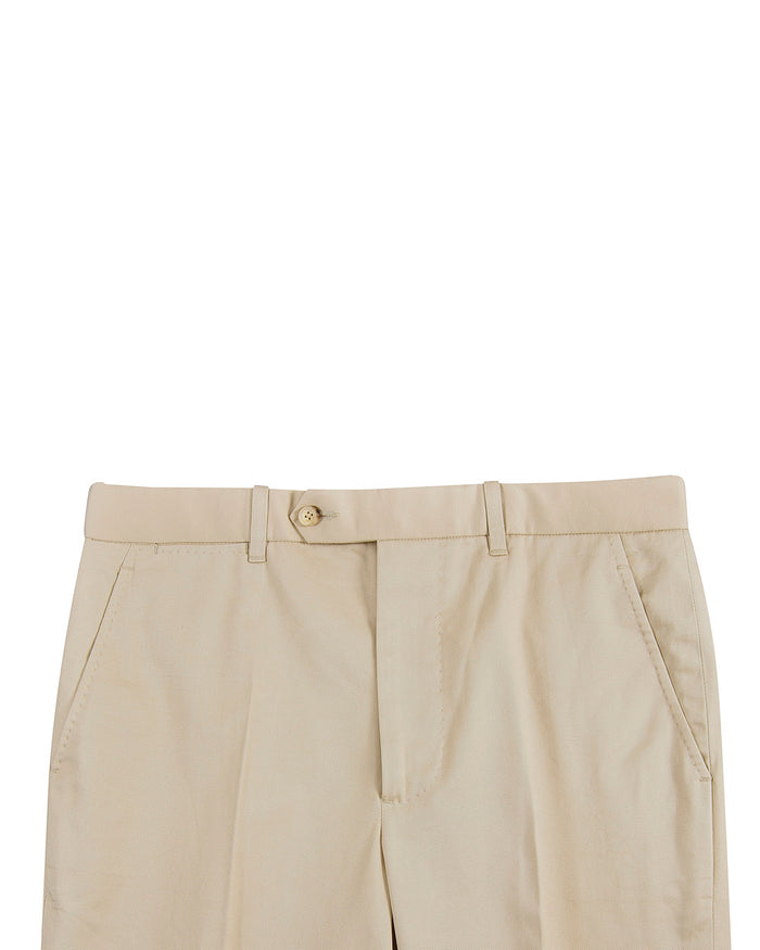 Light Khaki Cotton Dress Pant