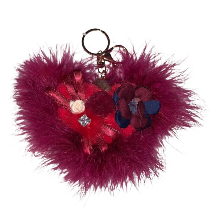 Llavero Corazón Peluche