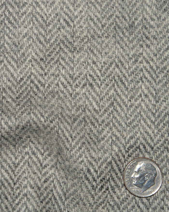 Loro Piana: Grey Herringbone Tweed