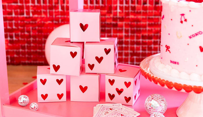 LUCKY IN LOVE Heart Dice Treat Boxes