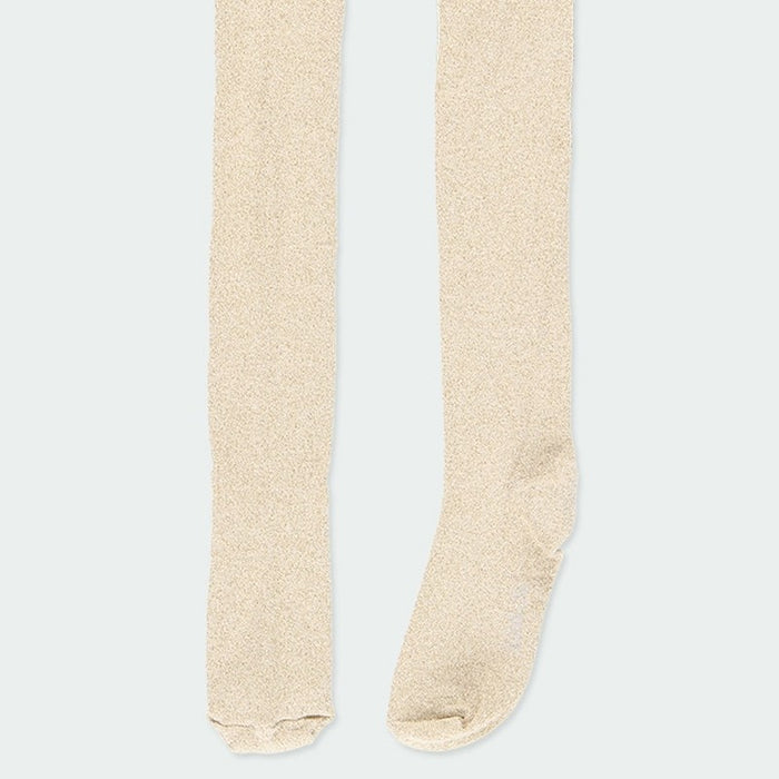 Mallas beige con destellos color oro niña BOBOLI