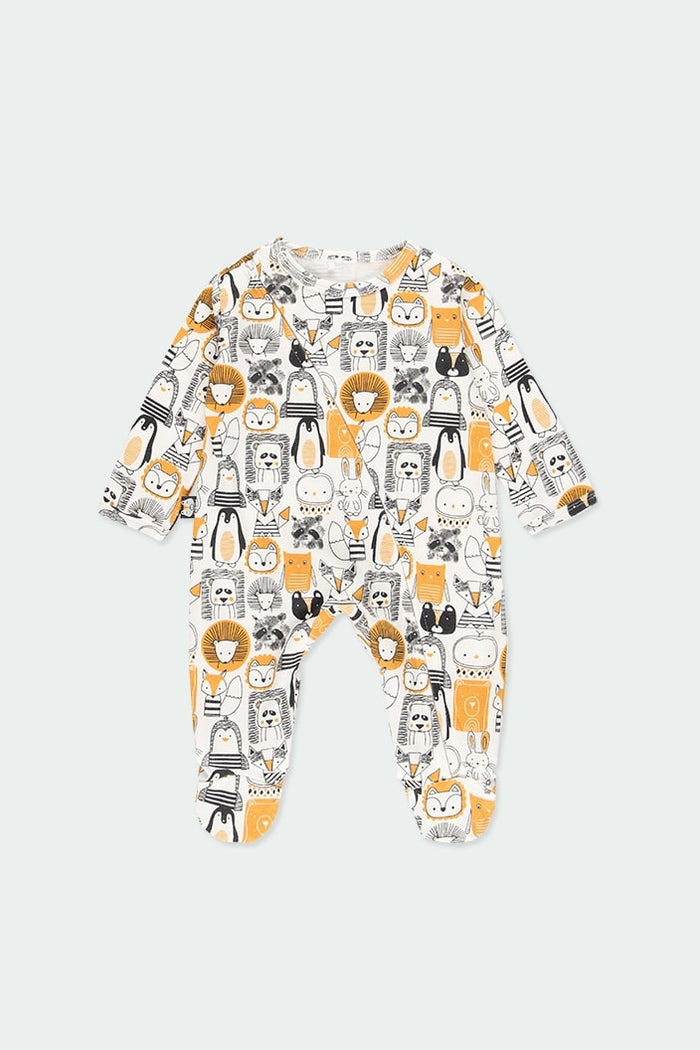 Mameluco Amarillo Estampado Animales BOBOLI