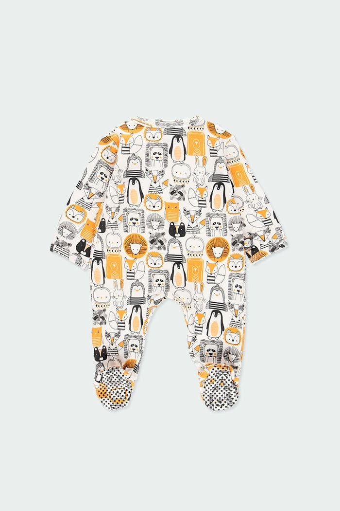 Mameluco Amarillo Estampado Animales BOBOLI