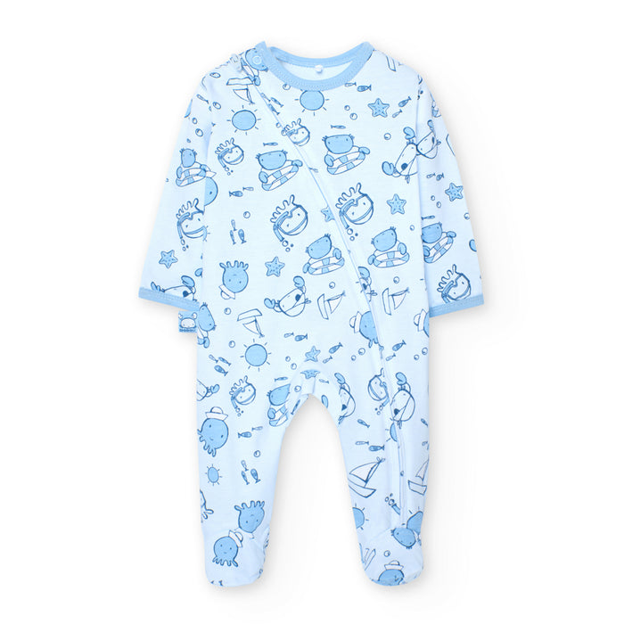 Mameluco Punto Azul Para Bebé Niño BOBOLI