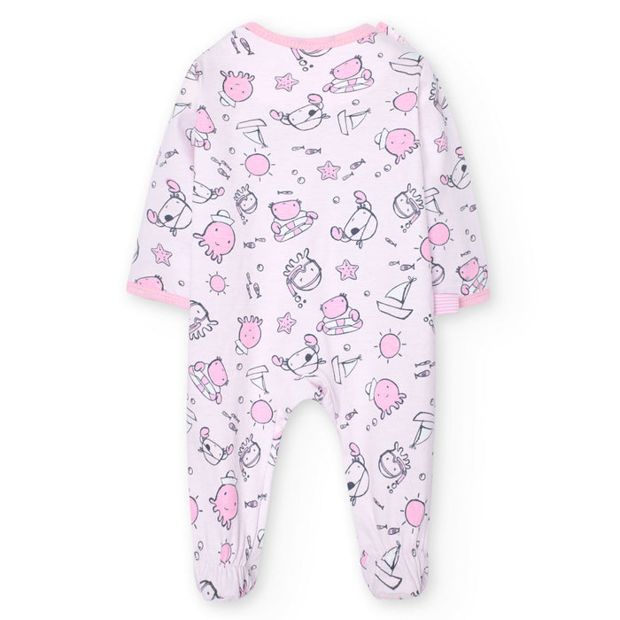 Mameluco Punto Rosa Para Bebé Niña BOBOLI