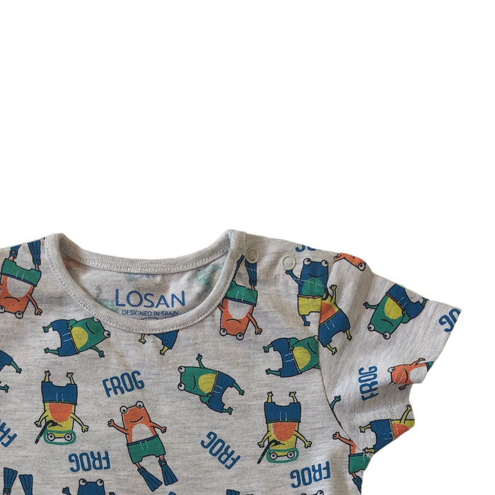 Mameluco Ranitas Gris Para Bebé Niño Losan