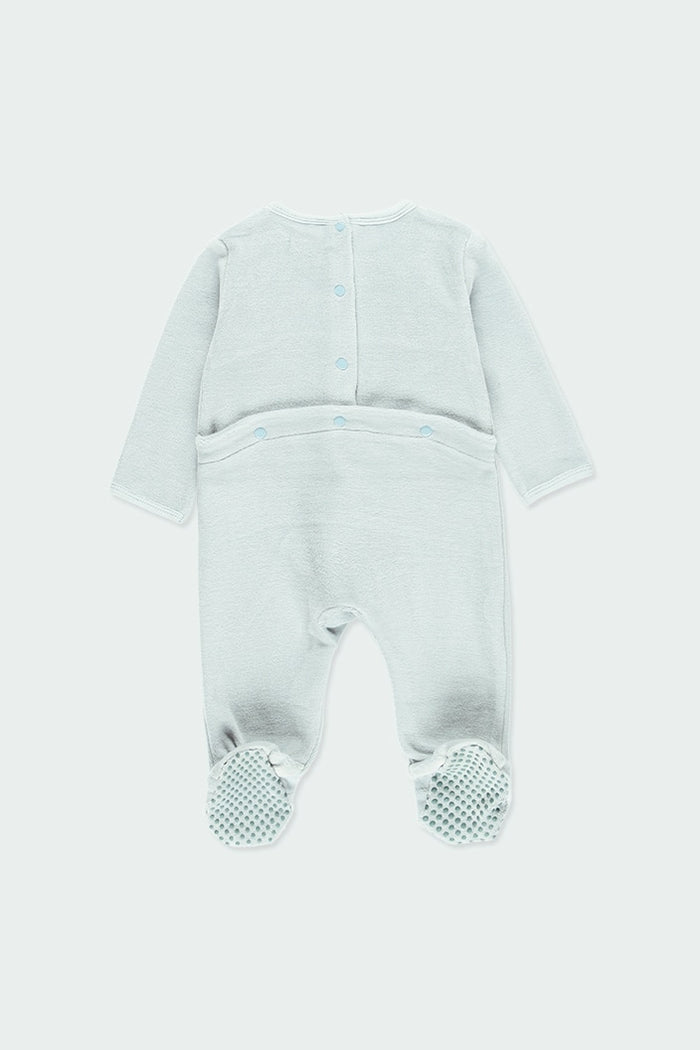 Mameluco Terciopelo Menta perrito Bebe BOBOLI