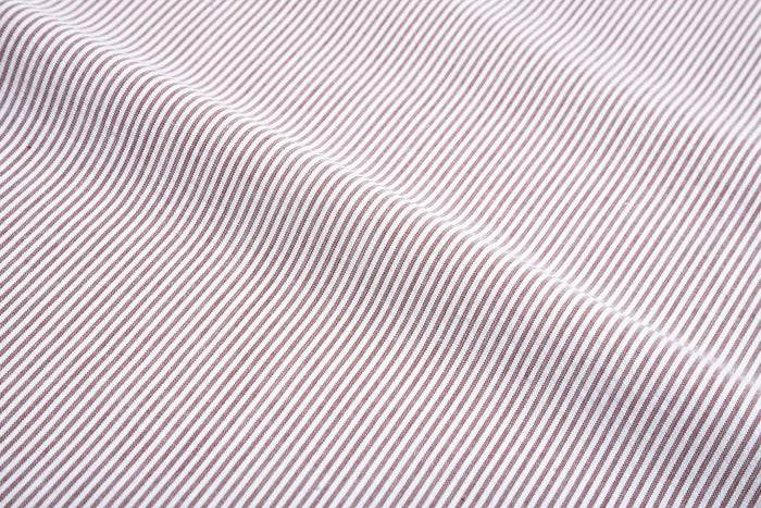 Maroon Dress Stripes Seersucker