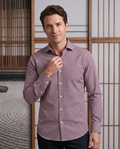 Maroon & White Gingham Shirt