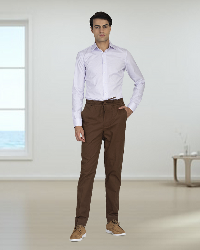 Mauve Pencil Stripes