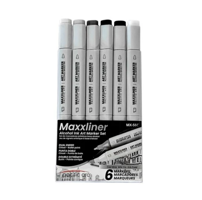 Maxxliner 6-Piece Gray Tone Sets – Cool, Neutral, and Warm