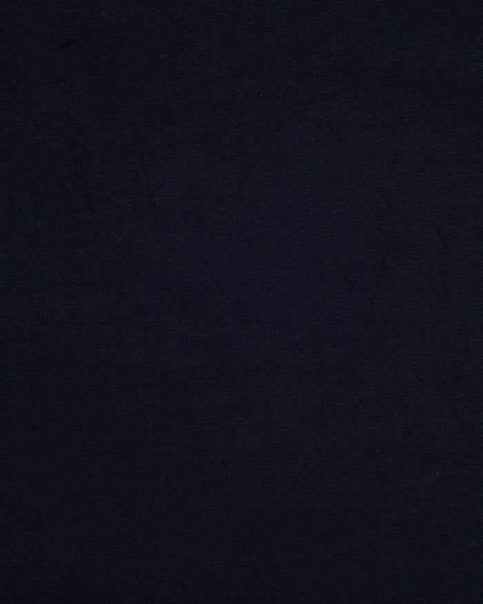 Close up of the custom oxford shirt for men by Luxire in midnight navy