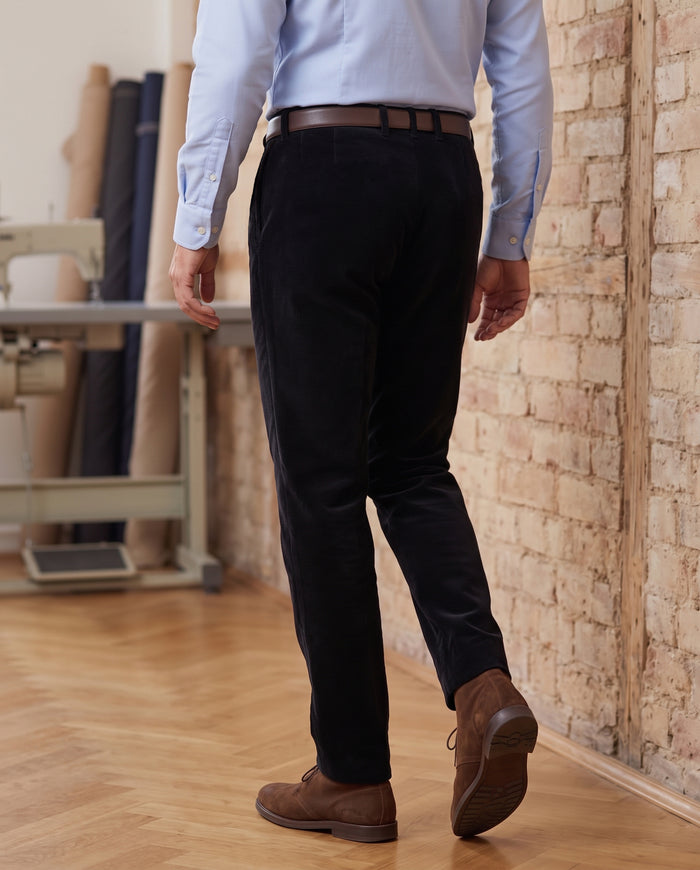 Midnight Black Corduroy