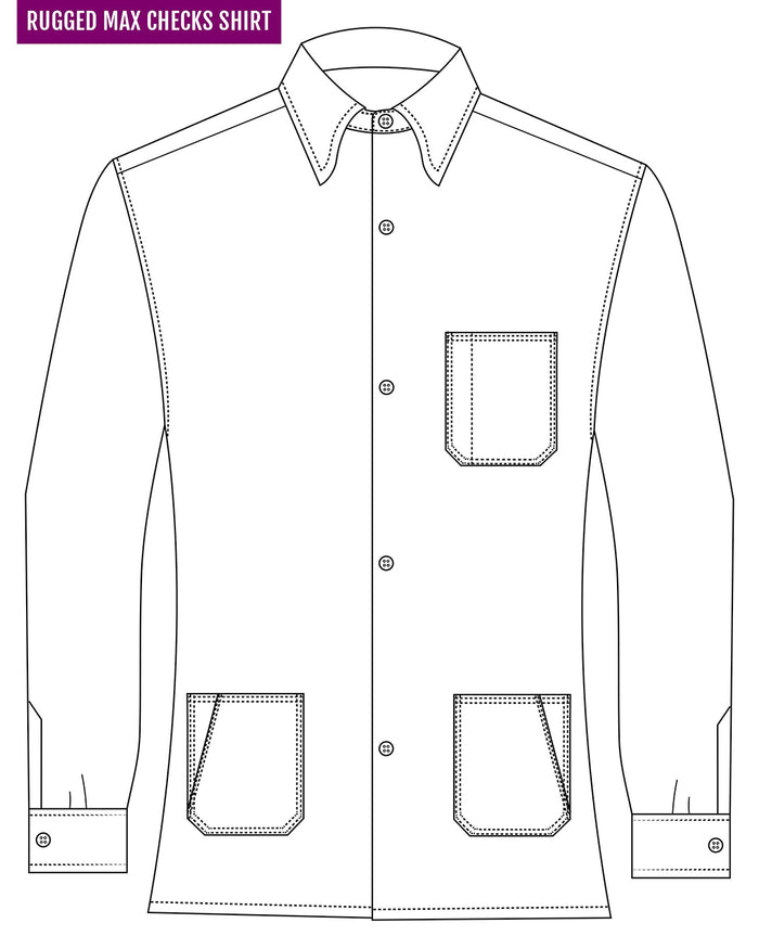 Mini Nightshadow Grey Gingham Flannel Work Shirt