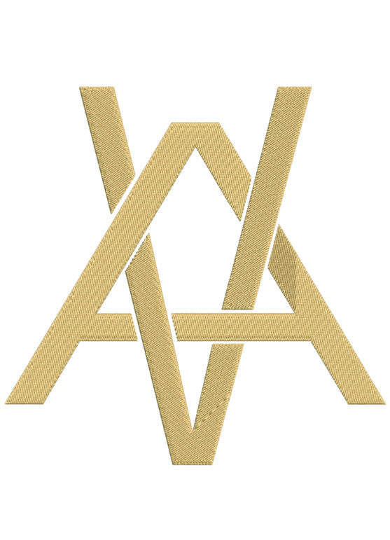 Monogram Block AV for Embroidery