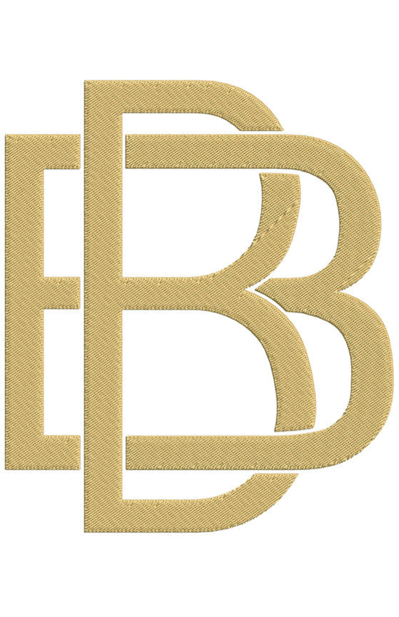 Monogram Block BB for Embroidery