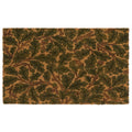 Oak Coir Doormat- made from eco-friendly materials featuring a oak leaf pattern.
