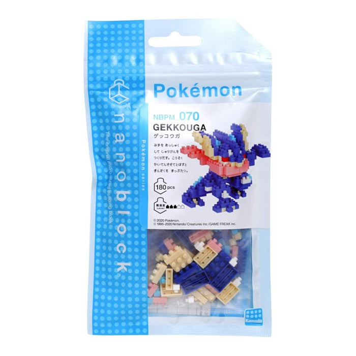 Nanoblock Pokemon Greninja pieces in bag