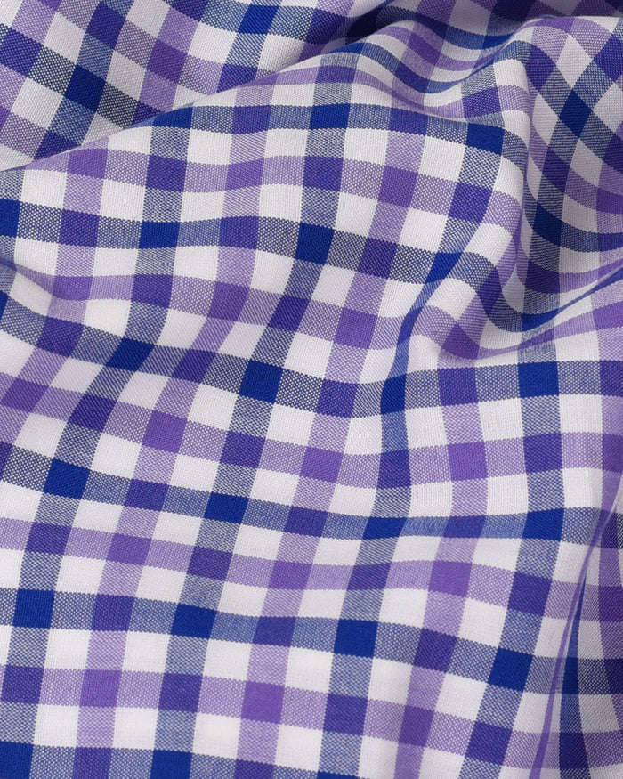 Navy Purple White Checks