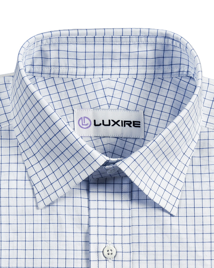 Navy White Checks Shirt