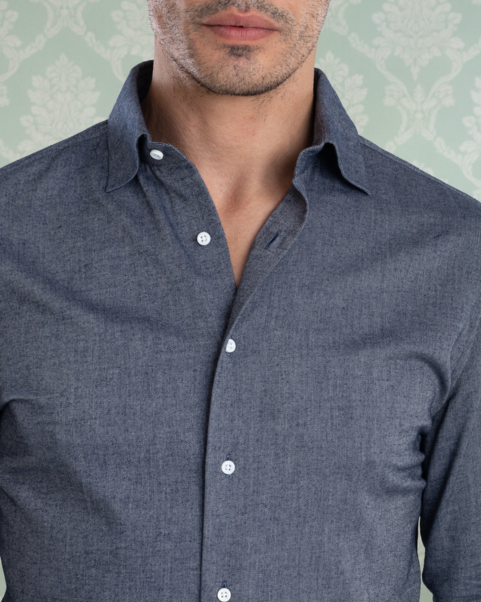 Navy Wool Jeans