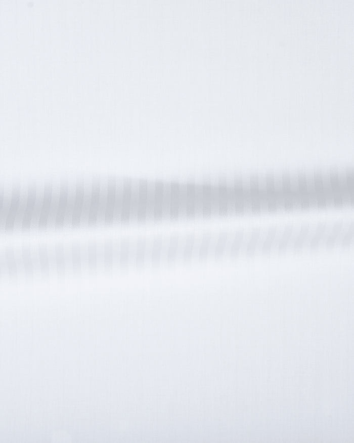 Nevron Wrinkle-Resistant White Self Stripes Herringbone Shirt