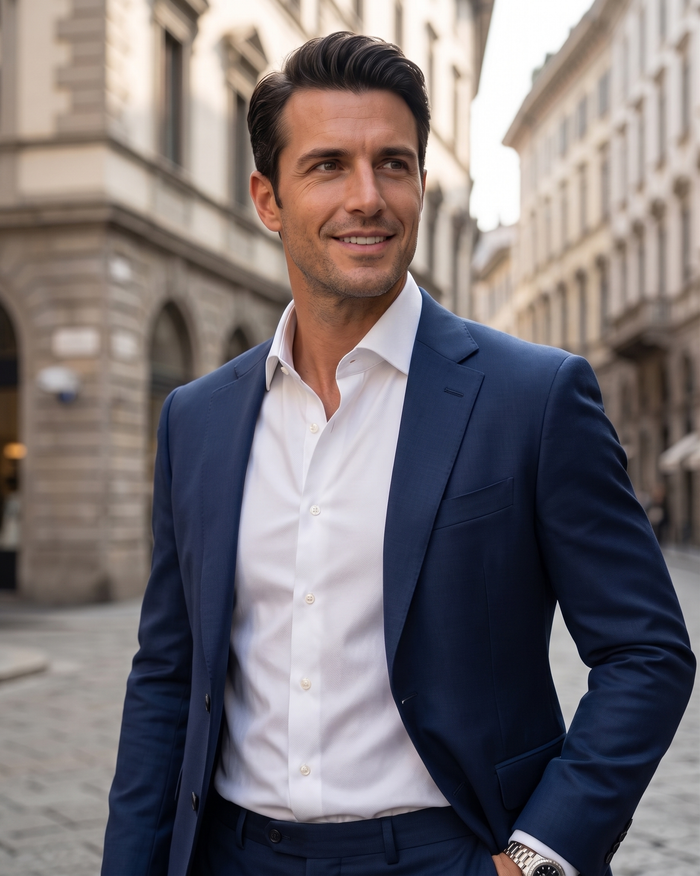 Nevron Wrinkle-Resistant White Twill Shirt