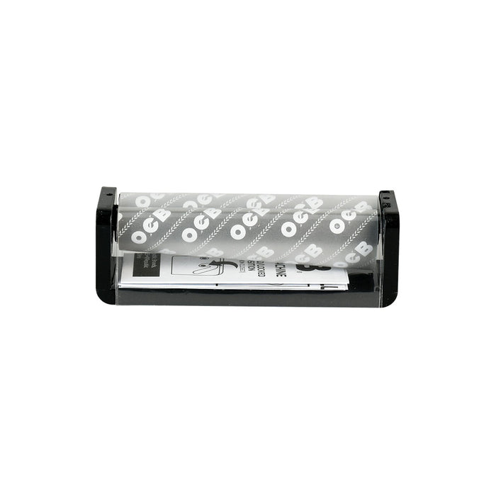 A high-angle view of the OCB Classic Cone Roller Machine - 6 Pack, displaying the six rollers neatly arranged in their clear plastic packaging.