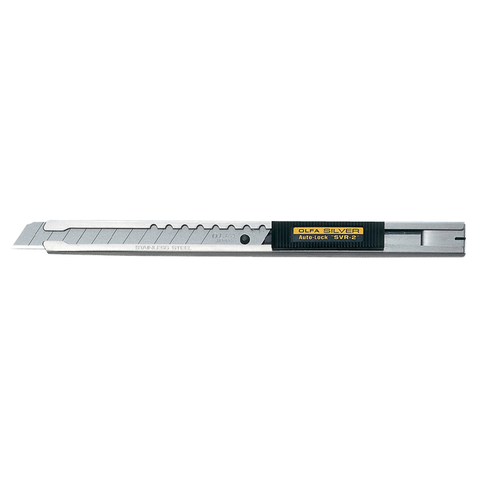 Olfa Stainless Steel Auto-Lock Knife With Snap Off Blades