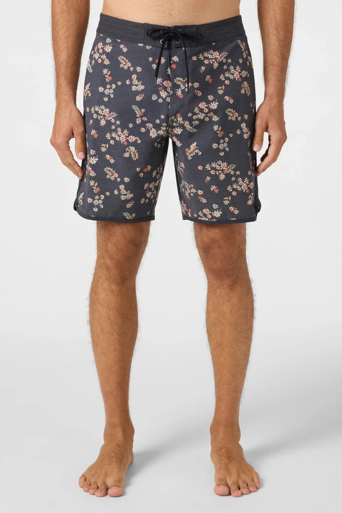 O'Neill OG Print Scallop 18" Boardshorts - Graphite Mens Boardshorts