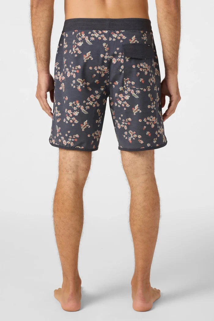 O'Neill OG Print Scallop 18" Boardshorts - Graphite Mens Boardshorts
