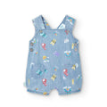 Overol Denim Con Estampado Conejitos Para Bebé BOBOLI