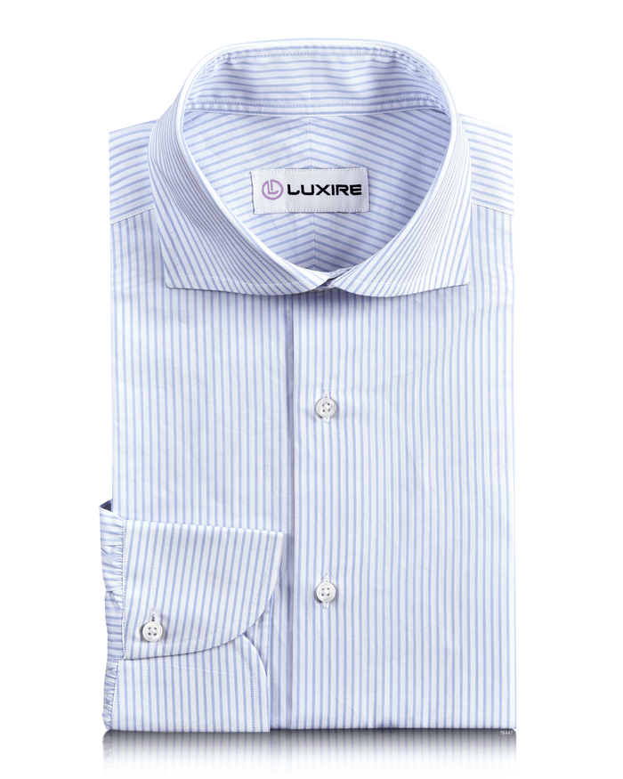 Pale Blue Dress Stripes Shirt